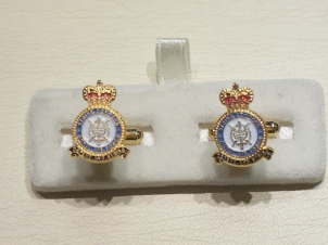RAF Strike Command enamelled cufflinks - Click Image to Close